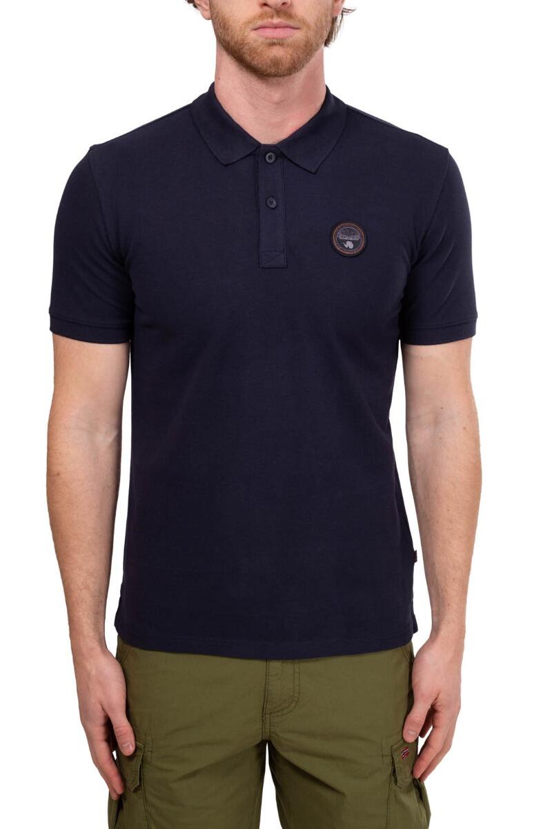 Polo uomo con patch logo 2/4