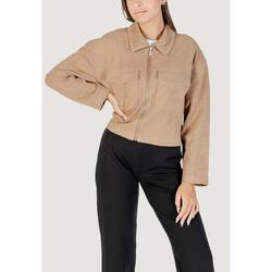 veste ONLSTINA LIFE FAUX SUEDE JACKET CC PNT FEMME beige