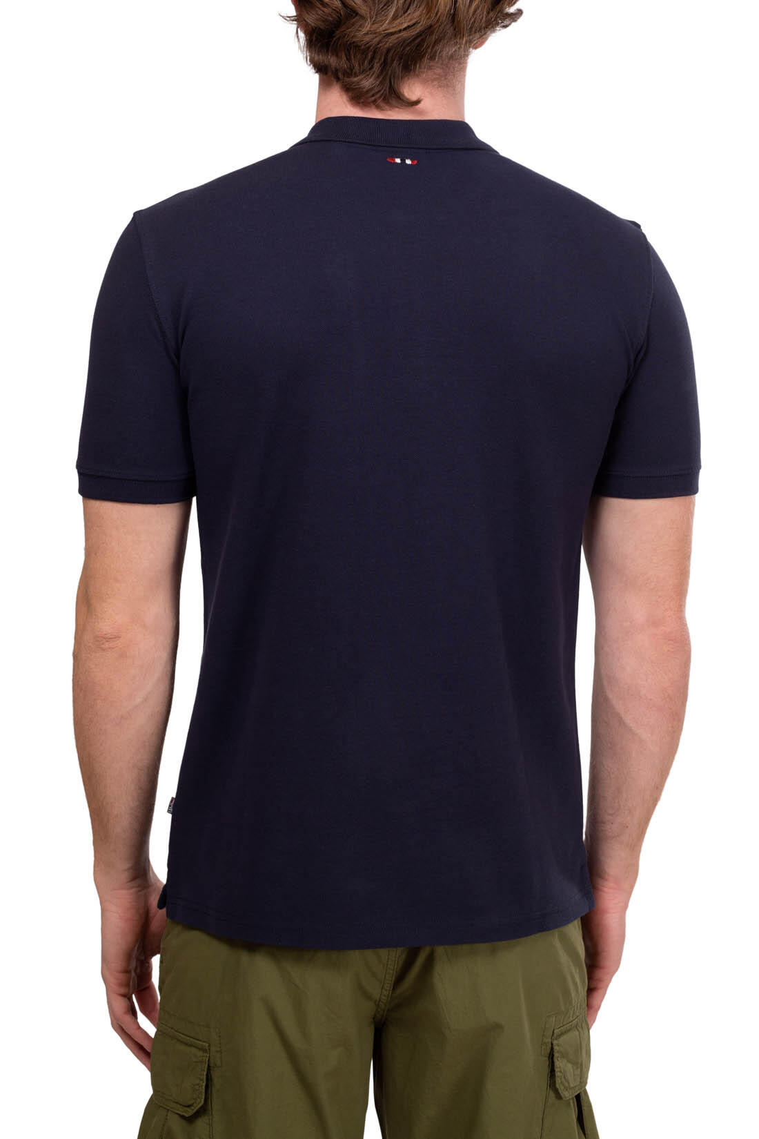 Polo uomo con patch logo 3/4