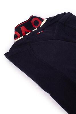 Polo uomo con patch logo