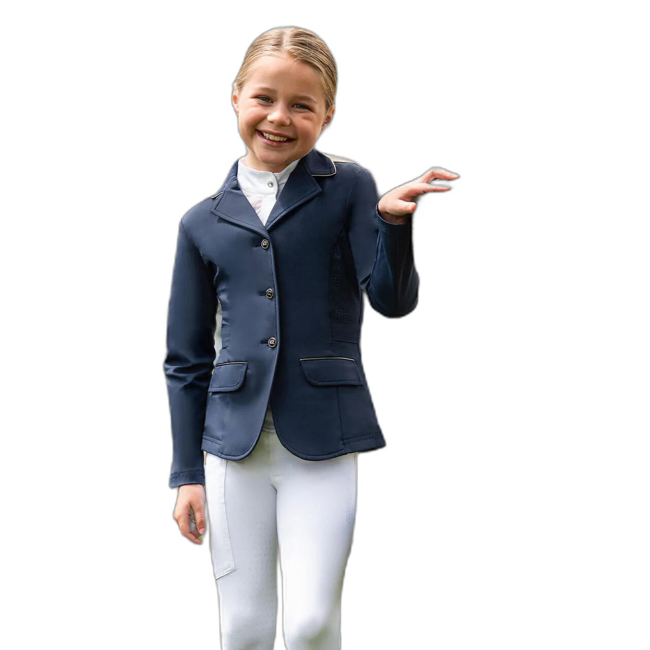 Qhp - Veste De Concours Enfant Qhp Sariah - Veste De Concours - Bleu - Decathlon