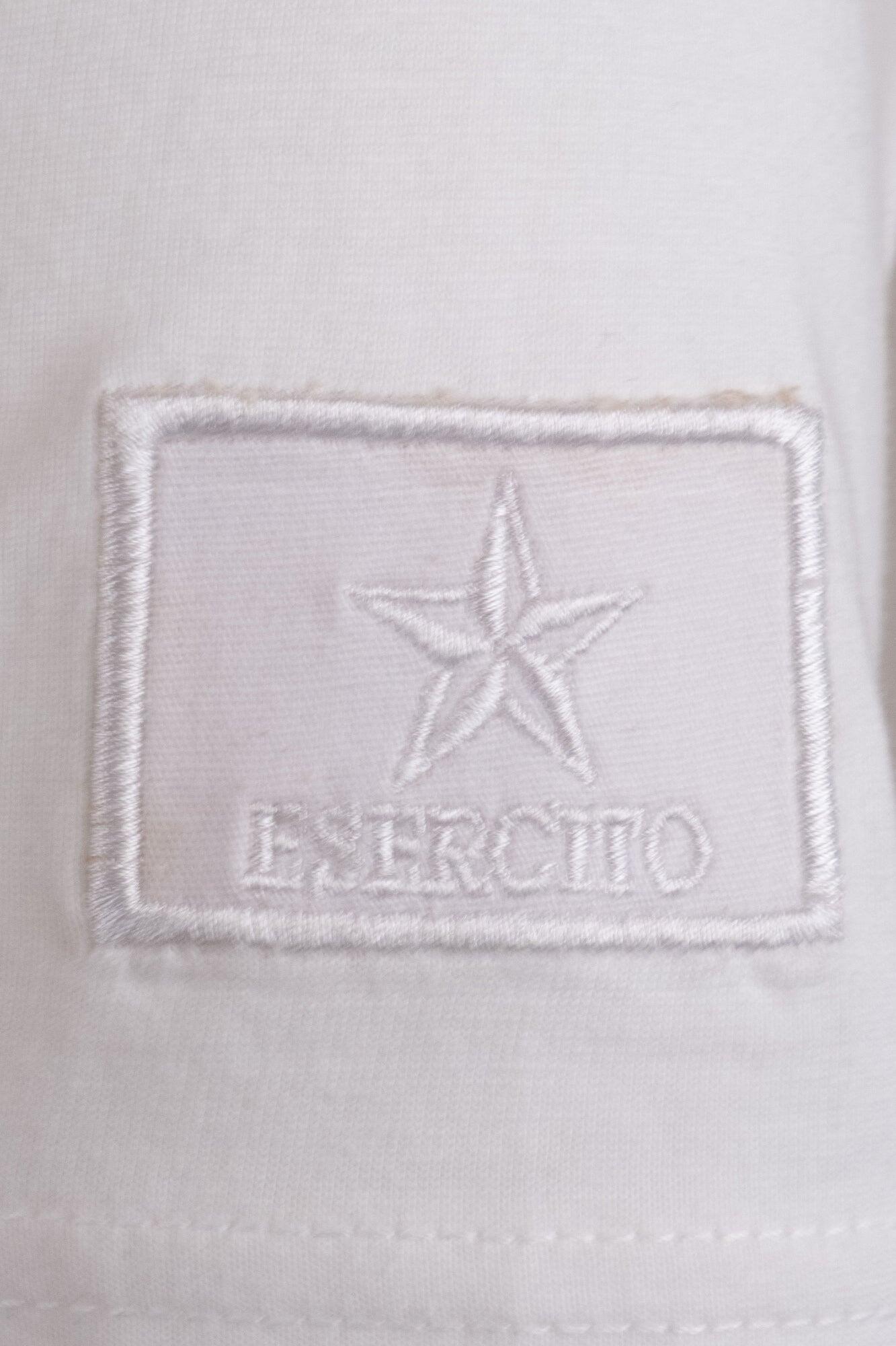 T-shirt Esercito Accademia Militare a maniche corte bianca in cotone uomo 4/4