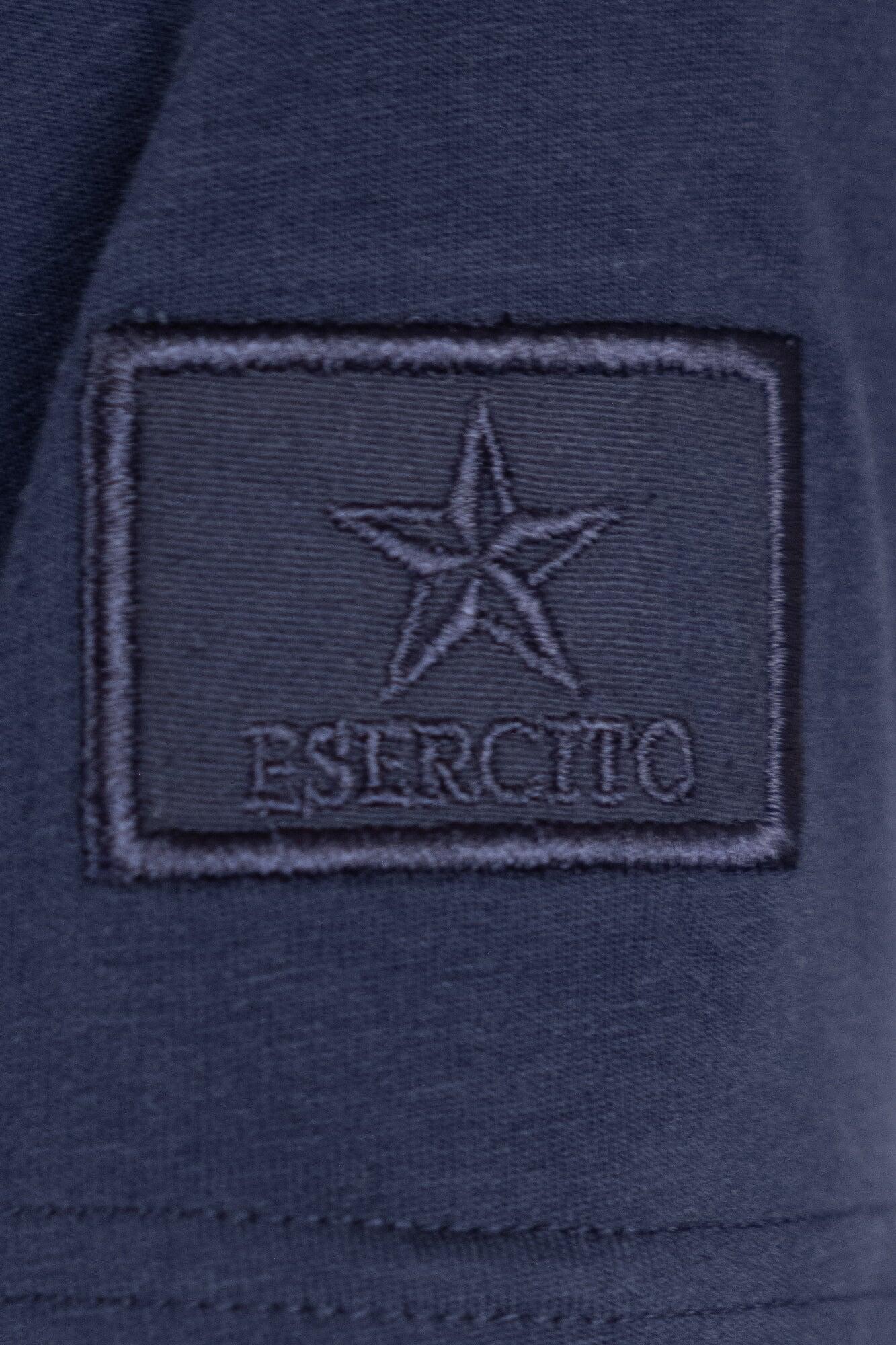 T-shirt Folgore a maniche corte blu in cotone uomo 5/5