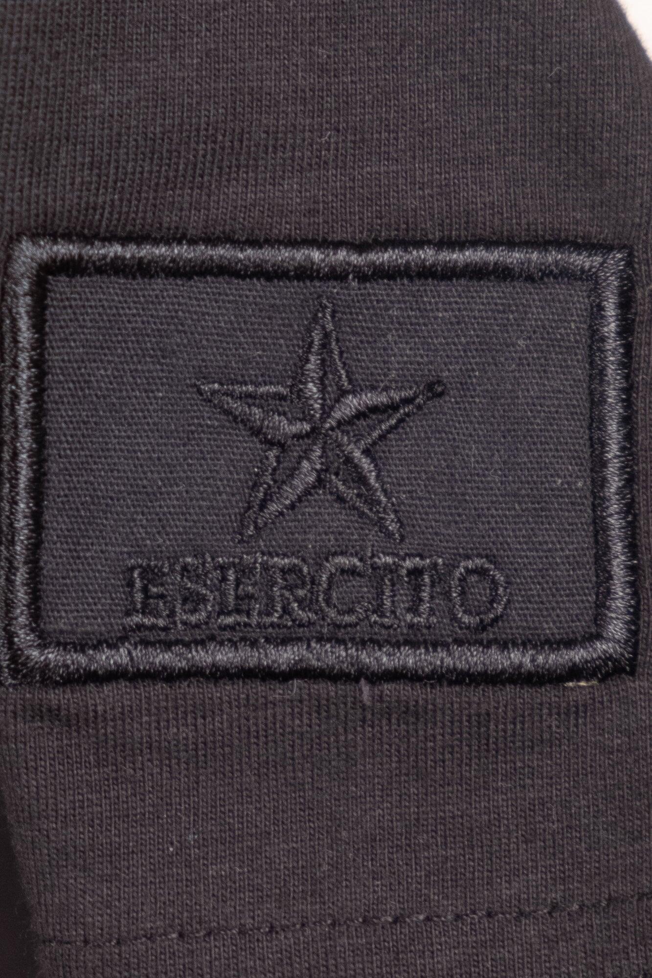 T-shirt Esercito Accademia Militare a maniche corte nera in cotone uomo 4/4