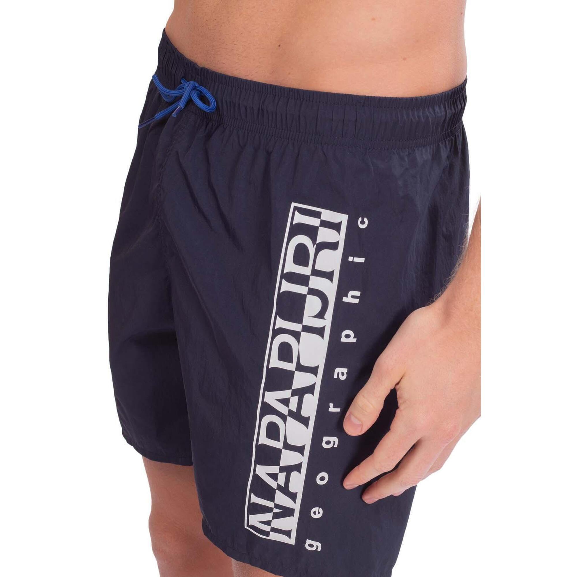Napapijri - Shorts Mare Uomologo A Contrasto - Maillot De Bain Flottant - Bleu - S - Decathlon