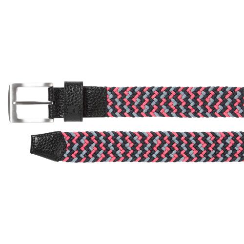 Ceinture de Golf Tressée Footjoy Homme Noir/Flint/hibiscus 4/4