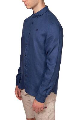Camicia uomo slim button-down in lino