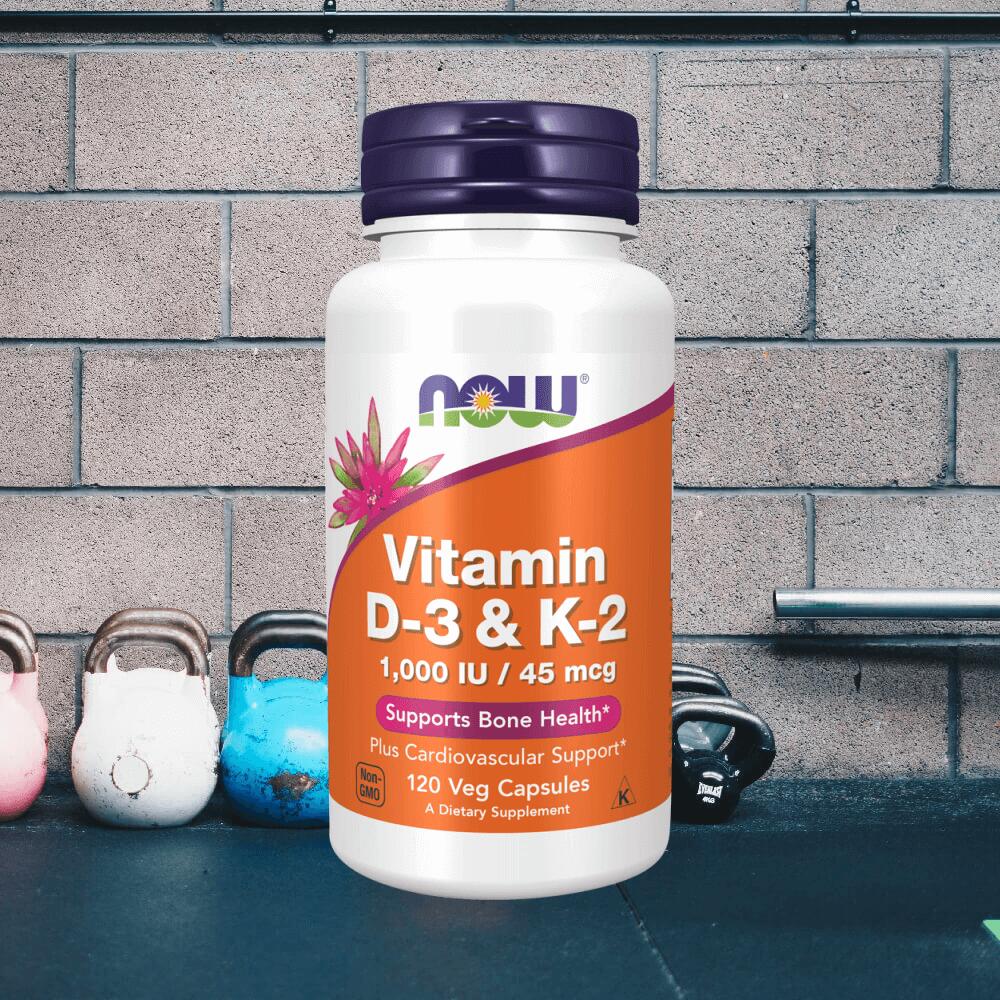 Now Foods Vitamin D3 & K2 - 1000IU/45mcg (120) Standard 2/3