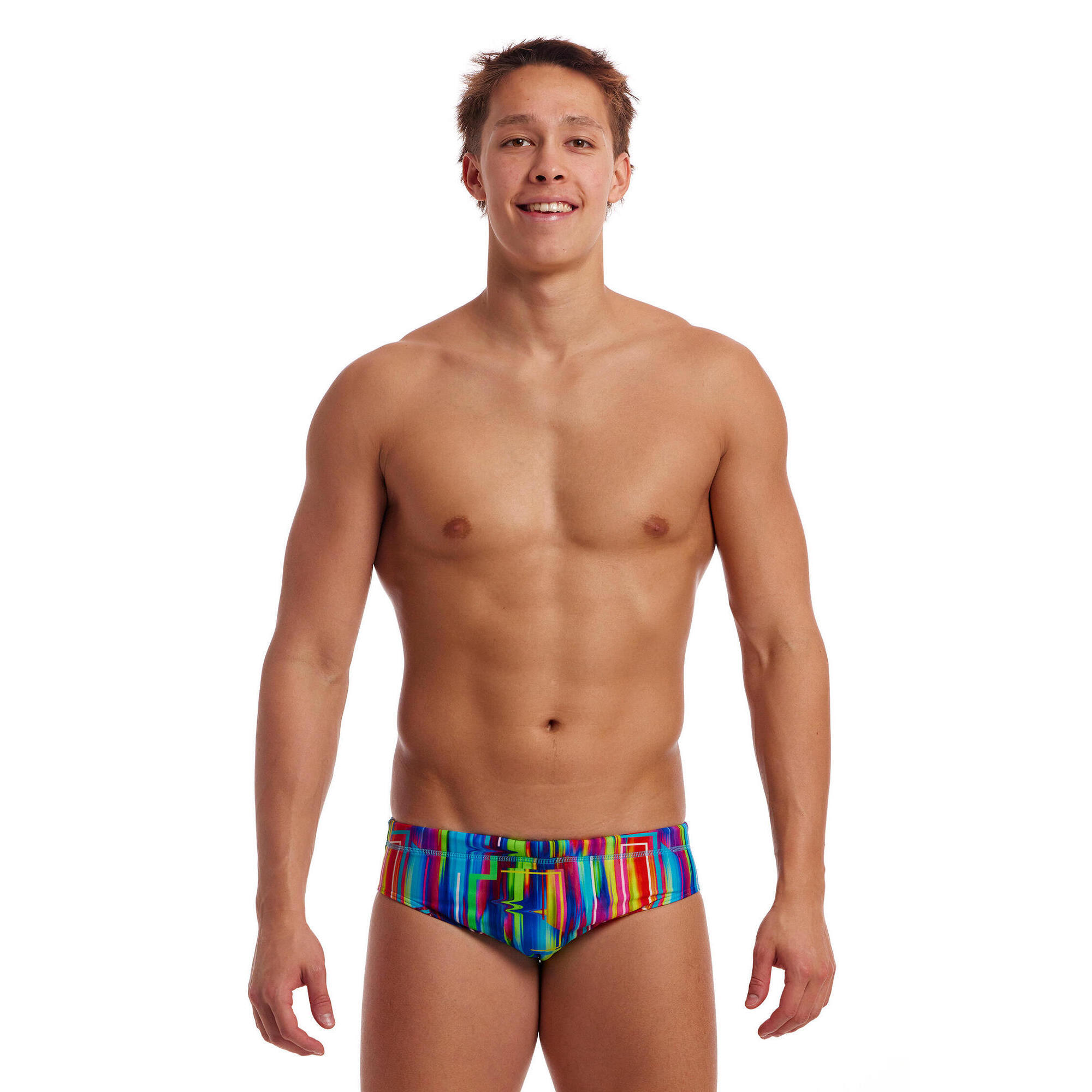 Kąpielówki męskie slipy na basen treningowe Funky Trunks The Glitch