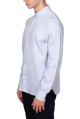 Camicia uomo slim button-down in lino