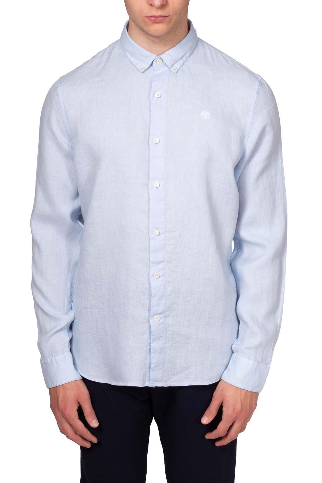 Camicia uomo slim button-down in lino 2/6