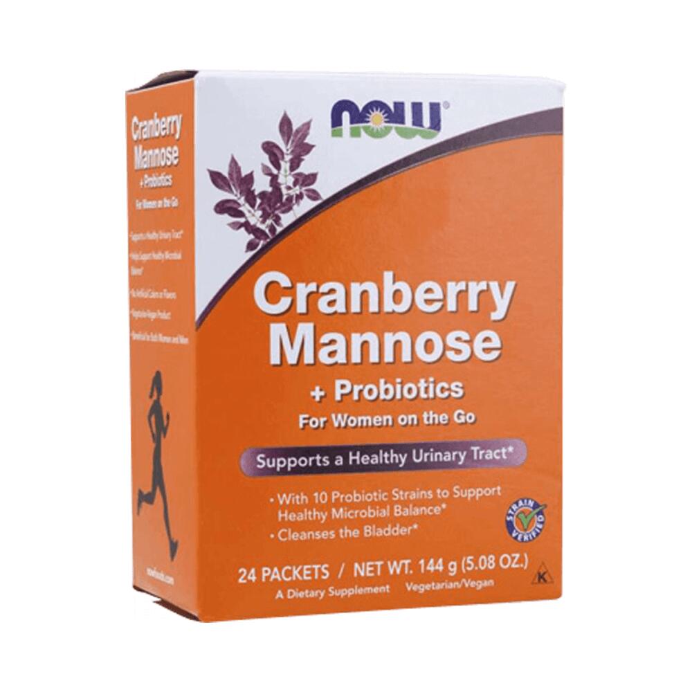 NOW FOODS Now Foods Cranberry Mannose + Probiotics (24x6g) Unflavored