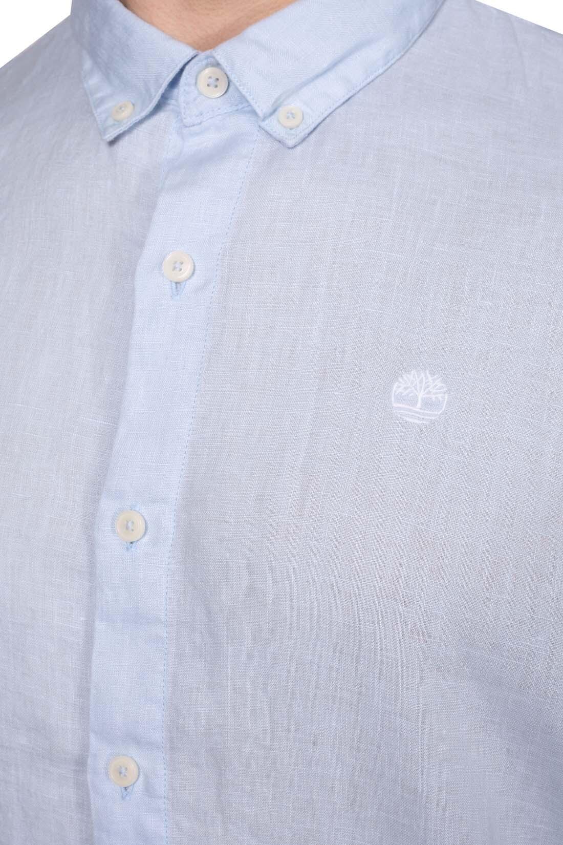 Camicia uomo slim button-down in lino 4/6