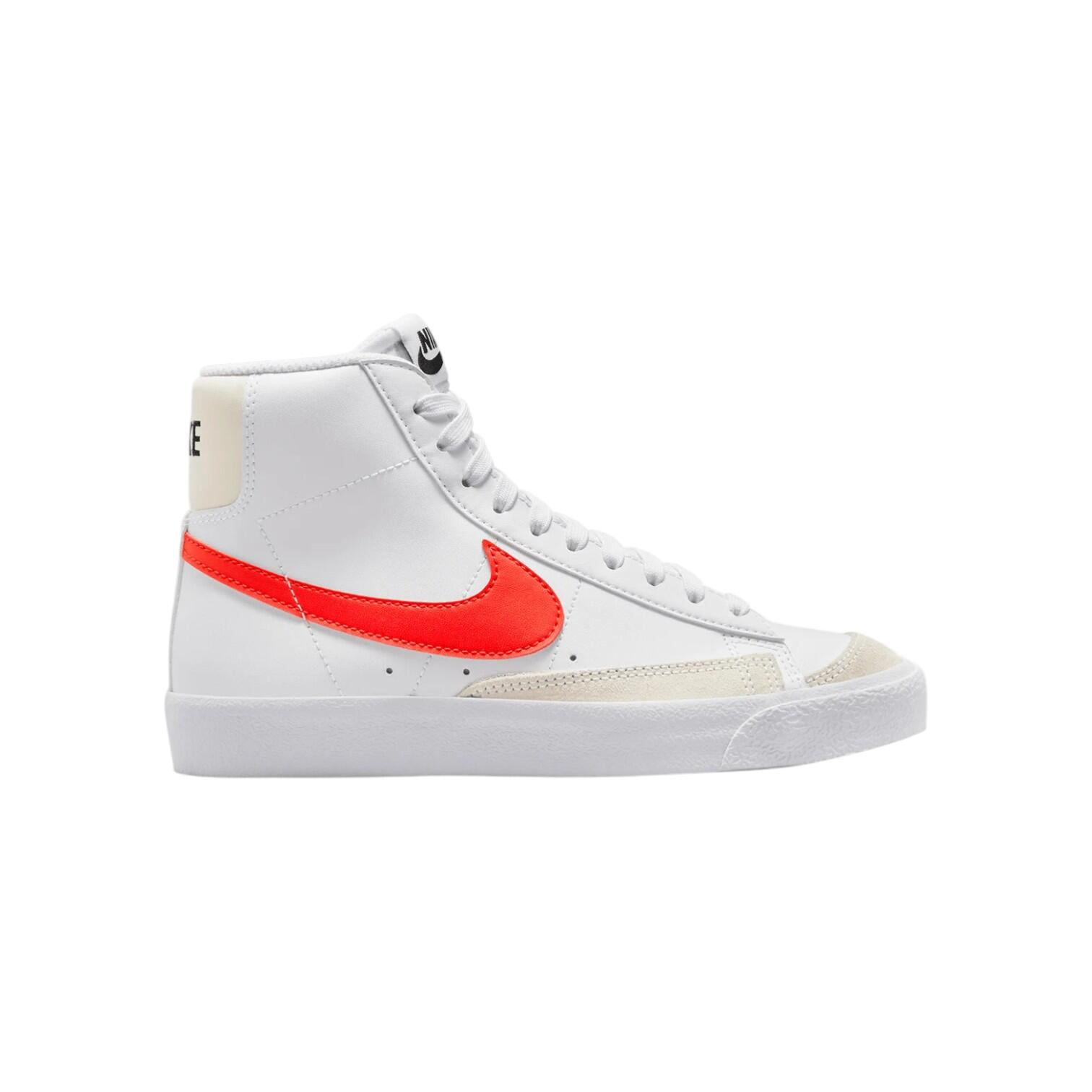 Nike Blazer Mid '77 Enfants — Baskets Mid Blanc/Rouge 1/3