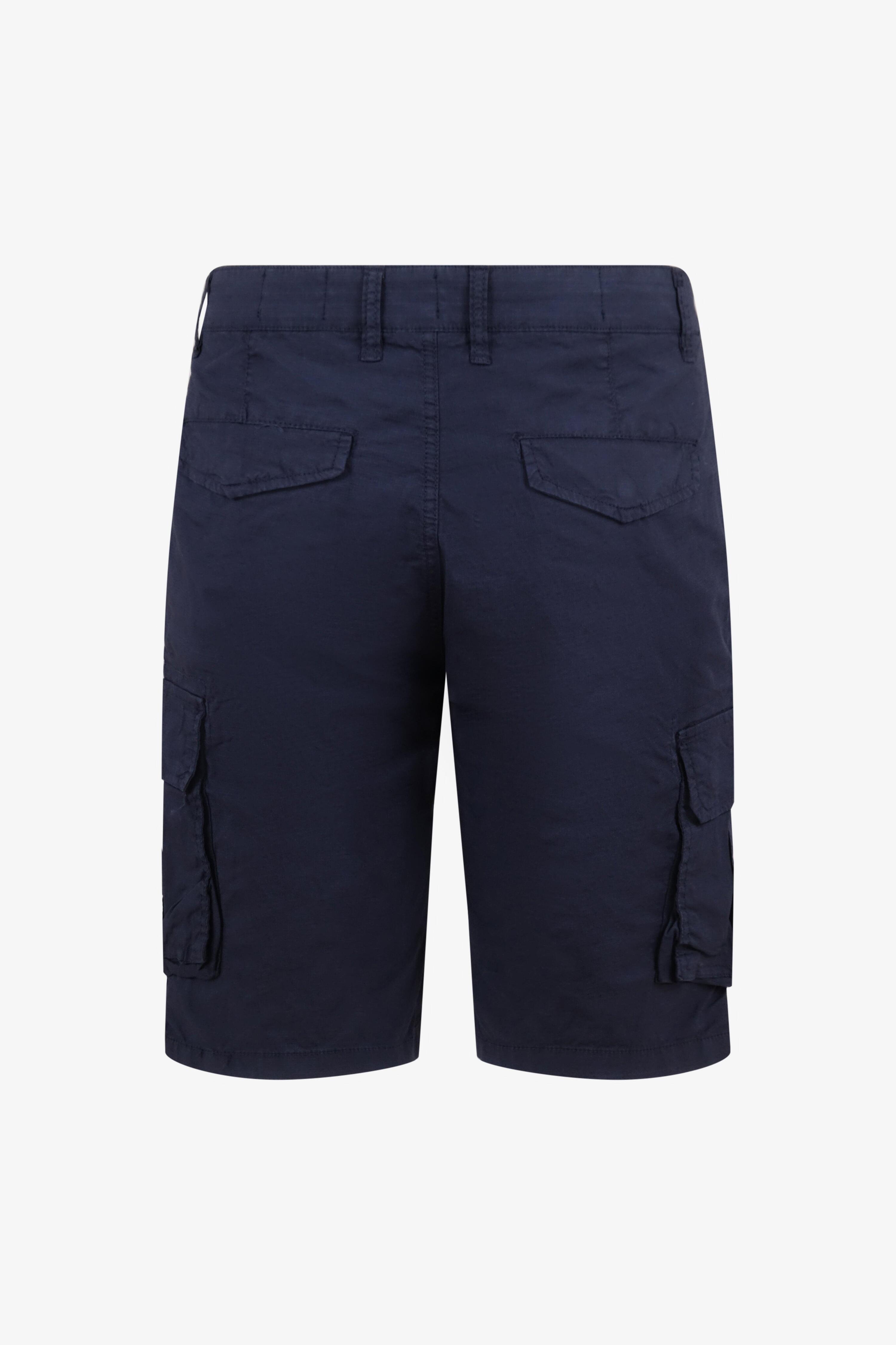 Bermuda Folgore blu in cotone uomo 2/4