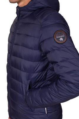 Piumino uomo regular con cappuccio