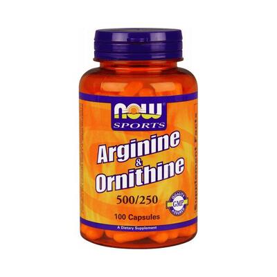 Now foods arginine/ornithine (100) standard - aminozuren - aminozuur-mix