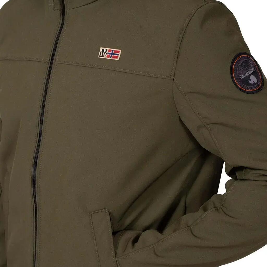 Men's waterproof padded jacket with teddy lining