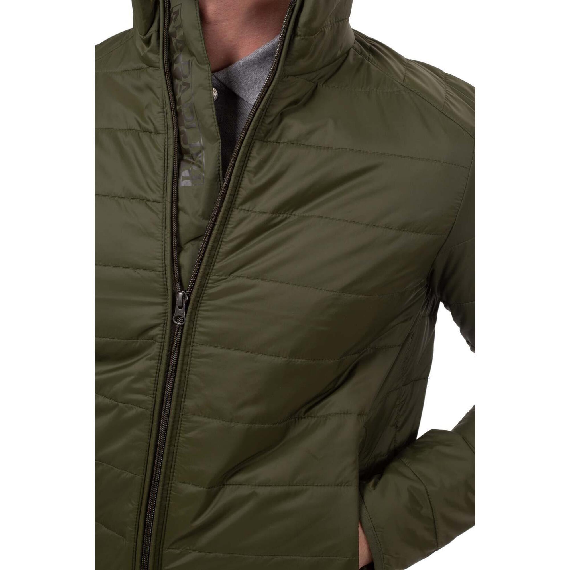 Napapijri - Piumino Uomo Ander Stand - Doudoune Synthétique - Marron|vert - Decathlon