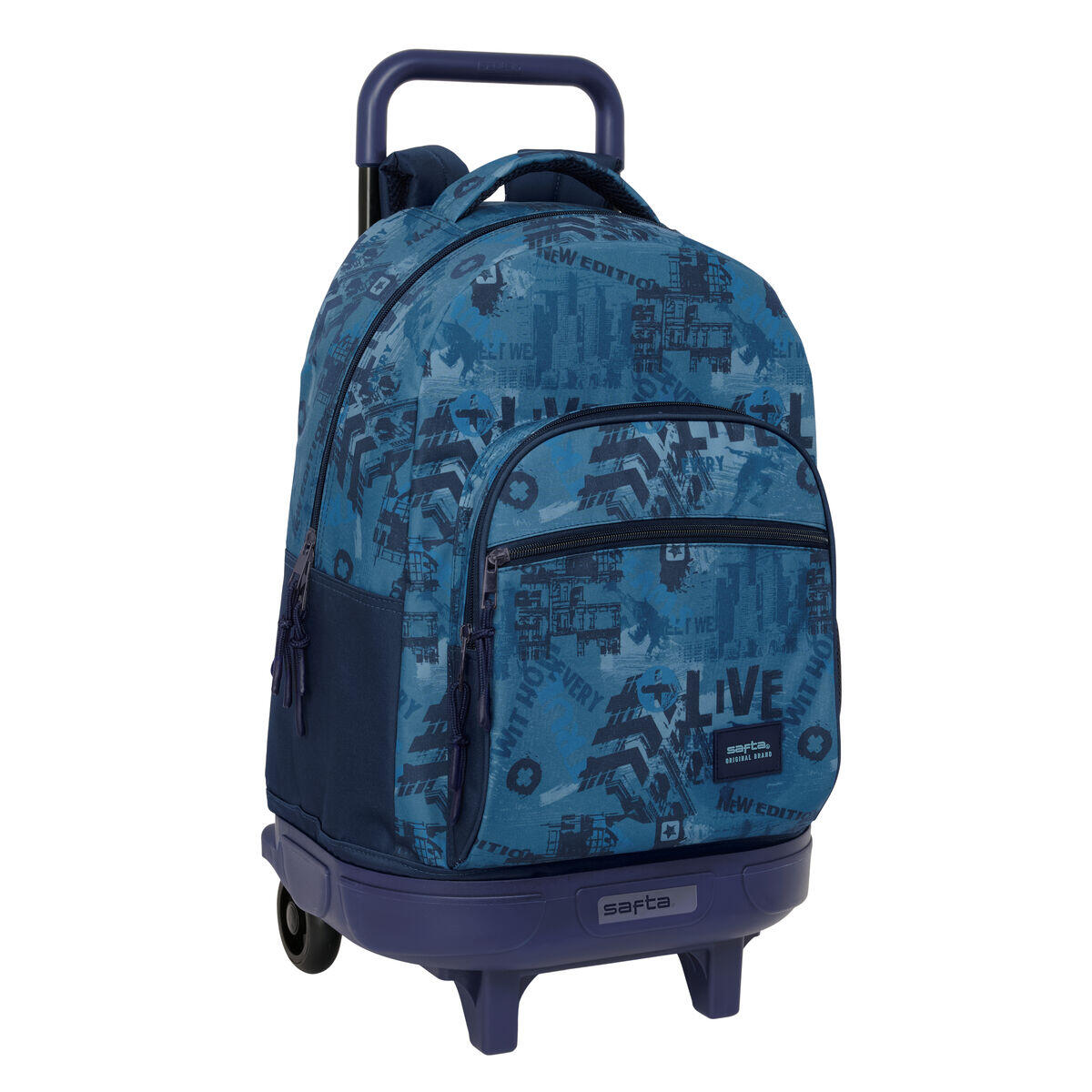 Pro Brands - Cartable Safta New Edition Polyester 300d - Sac À Dos - Bleu - Taille Unique - Decathlon