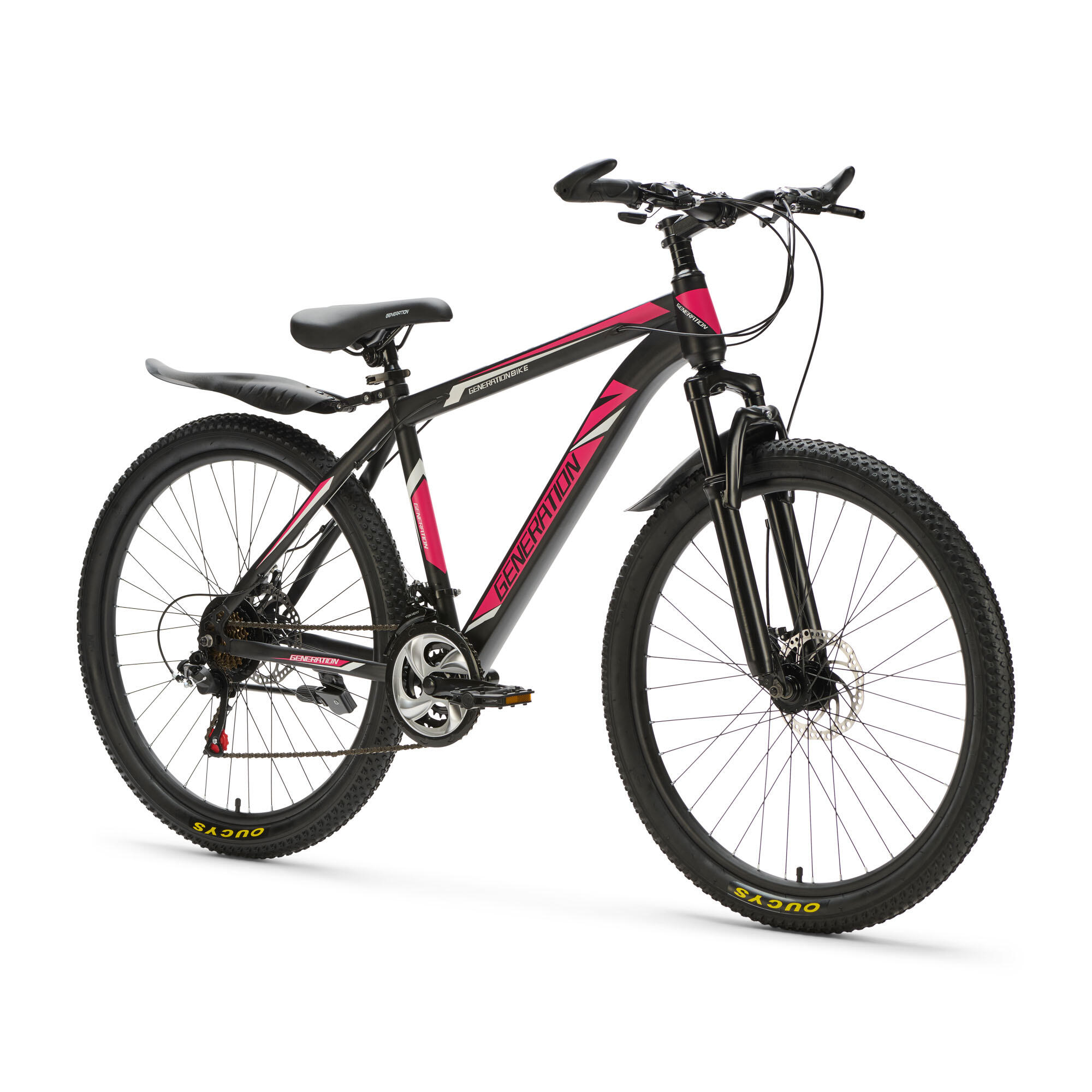 Generation Mountainbike 26 inch Roze/Zwart - Spatborden 3/4