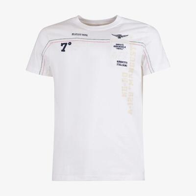 T-shirt Aviazione Esercito a maniche corte militare in cotone uomo
