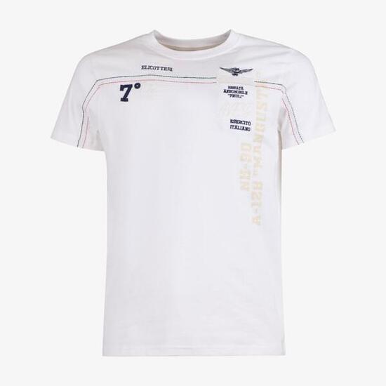 T-shirt Aviazione Esercito a maniche corte militare in cotone uomo