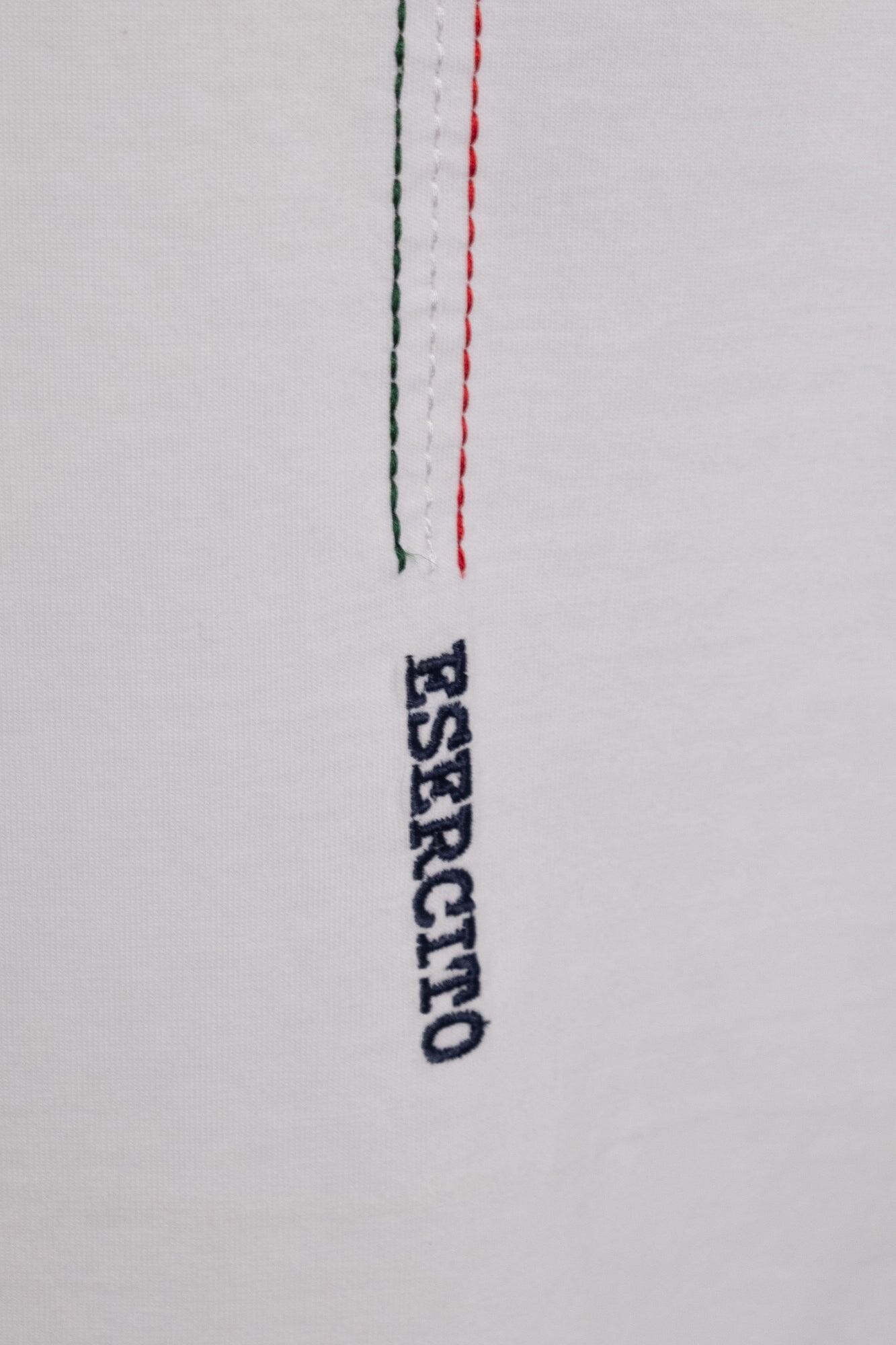 T-shirt Aviazione Esercito a maniche corte bianca in cotone uomo 5/5