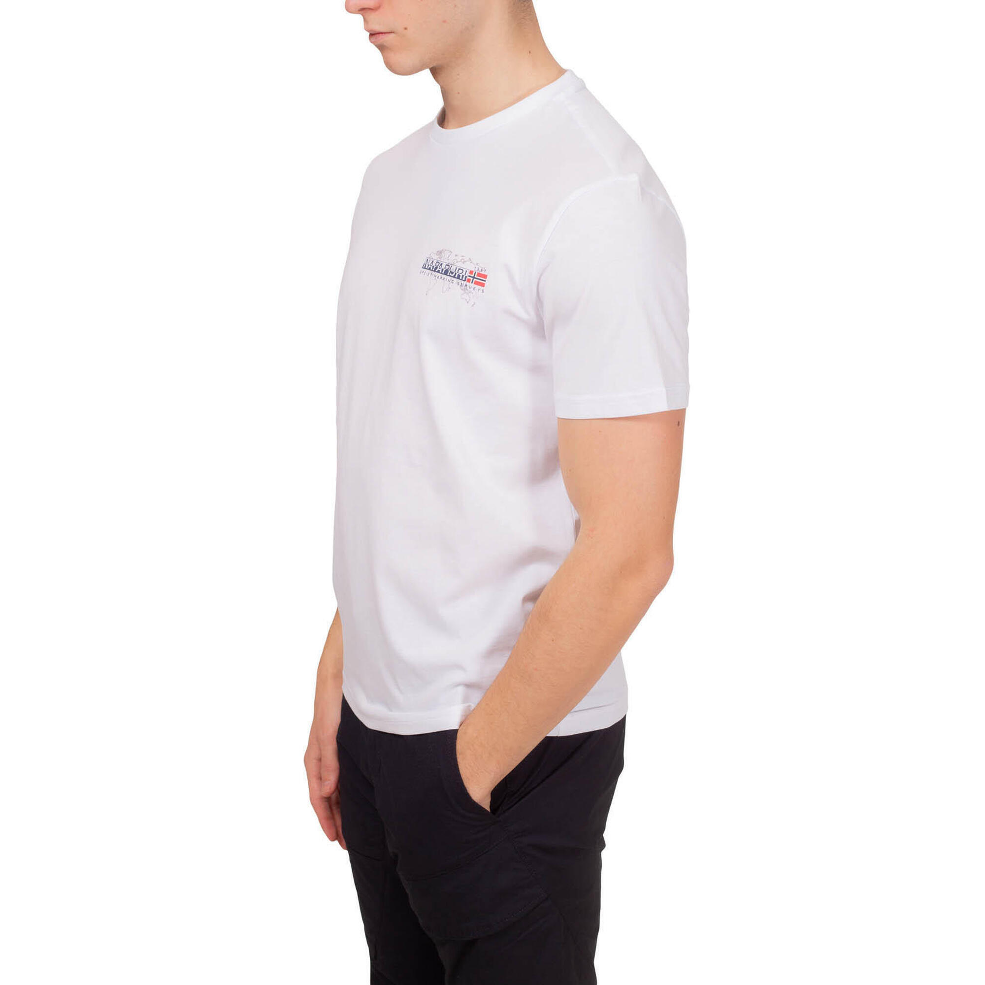 Napapijri - T-shirt Uomo Sedil - Maillot Manches Courtes - Blanc - Decathlon