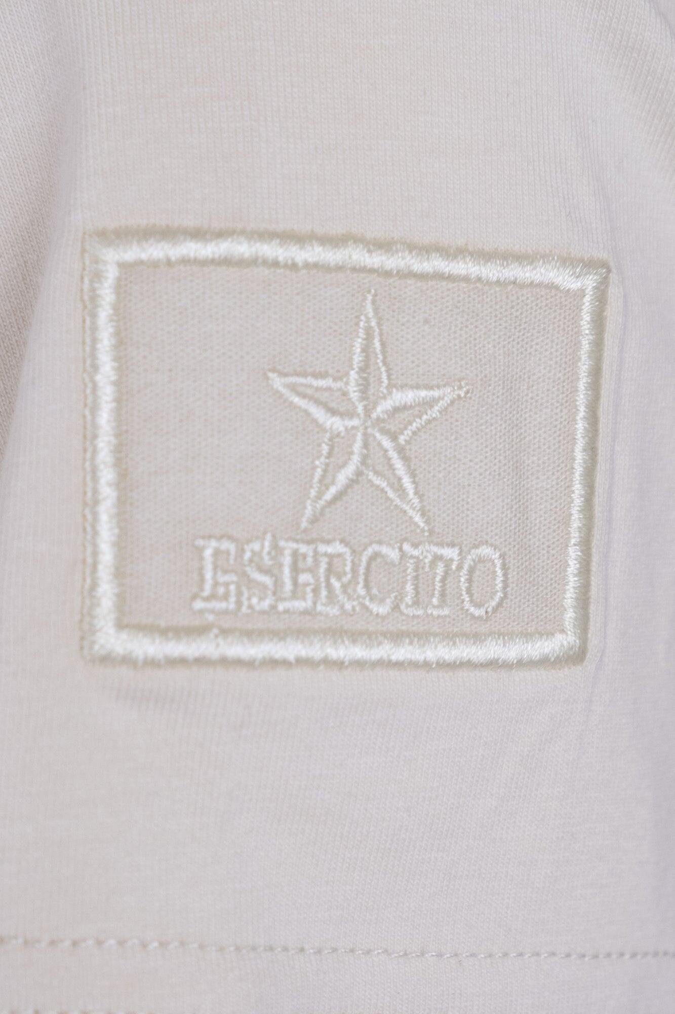 T-shirt Folgore a maniche corte in cotone kaki uomo 3/4