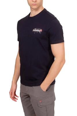 T-shirt - casual - heren - sedil - regular fit, 100% katoen - zwart