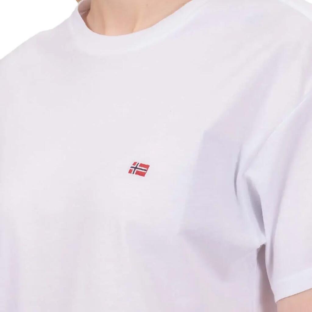 Napapijri women cotton t-shirt Salis - white
