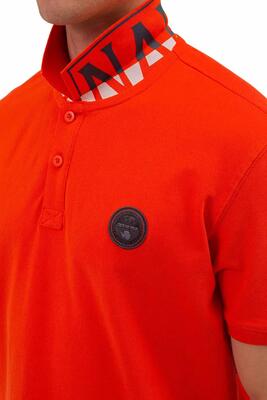 Polo - casual - heren - model epy - korte mouwen, regular fit - geel/fluo mango