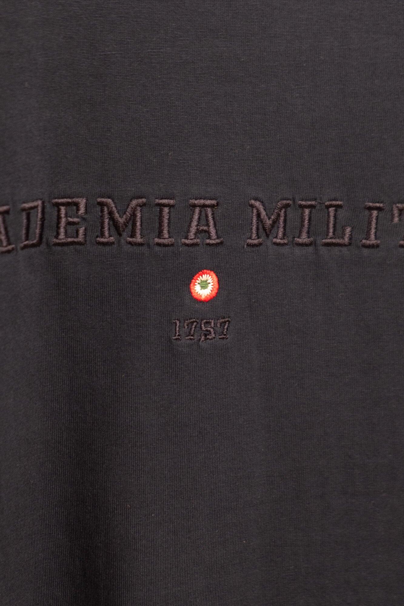 T-shirt Esercito Accademia Militare a maniche corte blu in cotone uomo 4/4