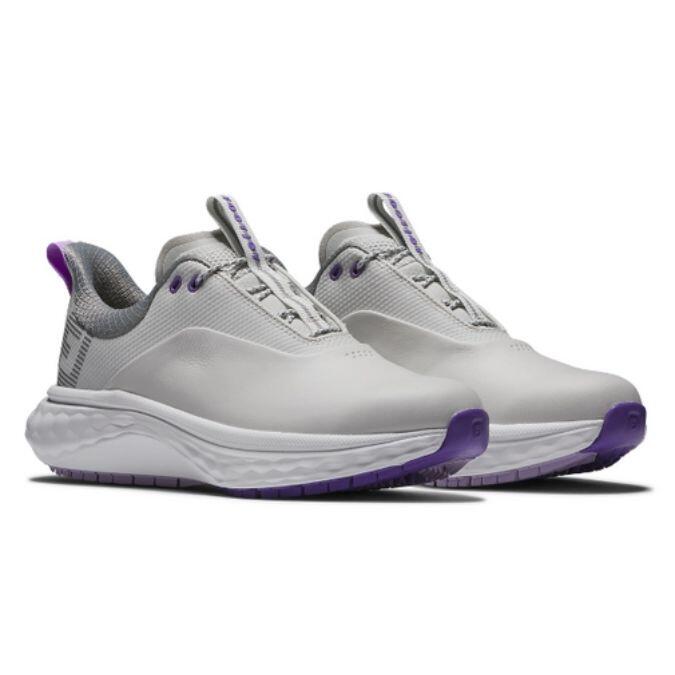 Footjoy Quantum Dames Golfschoenen Grijs Wit Paars 5/5