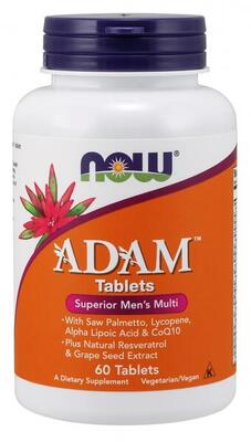 Now Foods ADAM (60 tabs) Unflavoured - Vitamine. minerali e salute