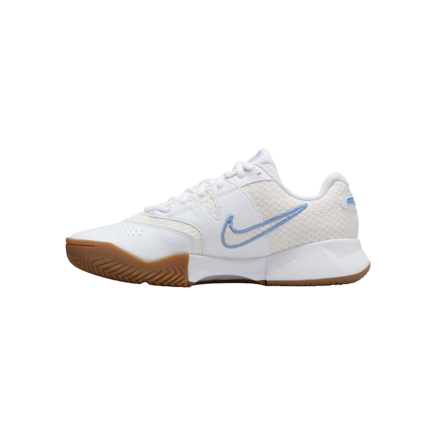 NIKE Court Lite 4 Bianco/Azzurro – Donna 2/3