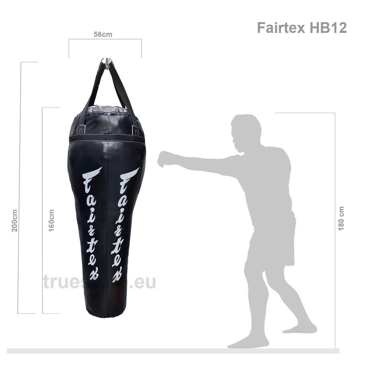 Fairtex HB12 Angle Bag, Schwarz 3/3