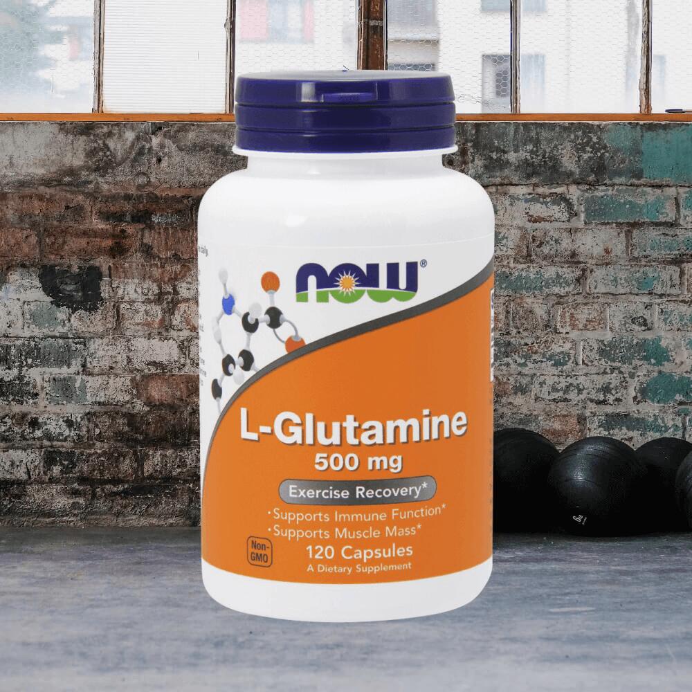 Now Foods L-Glutamine 500mg (120 vcaps) Standard - Aminozuren - Glutamine 2/3