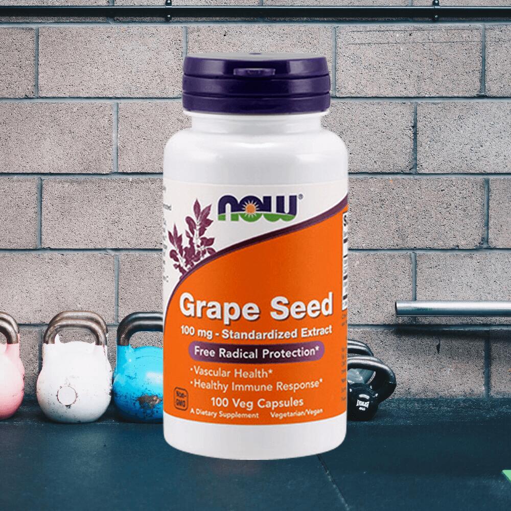 Now Foods Grape Seed 100 mg Standardized Extract (100 vcaps) Unflavoured 2/3