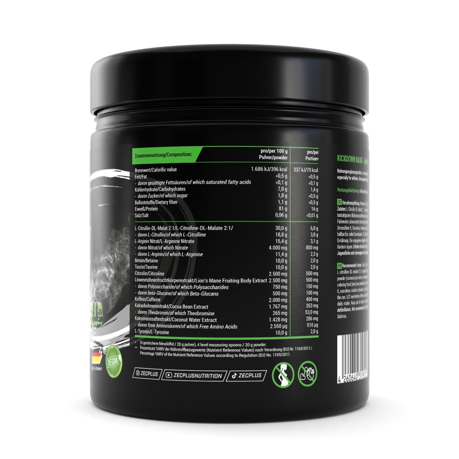 Zec+ Kickdown Nitro (19 serv) Apple-Guava - Pré-entraînement 2/4