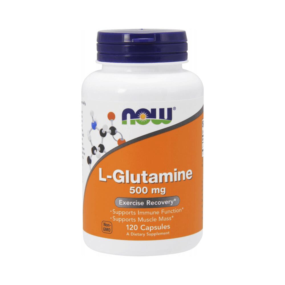 NOW FOODS Now Foods L-Glutamine 500mg (120 vcaps) Standard - Aminozuren - Glutamine