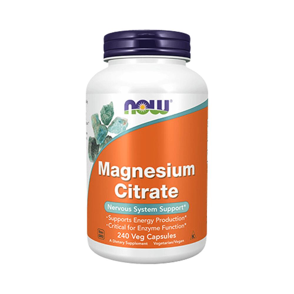 Now Foods - Now Foods Magnesium Citrate (240 Vcaps) Unflavoured - Sels Minéraux - Decathlon