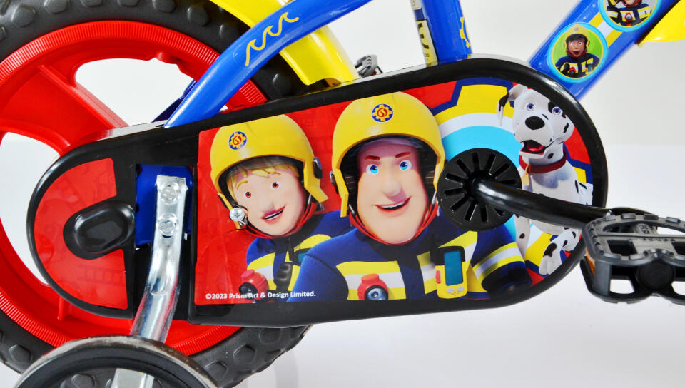 BICICLETA INFANTIL DE 12" BOMBERO DINO BICICLETAS BICICLETA INFANTIL LÍNEA SAM E 4/5