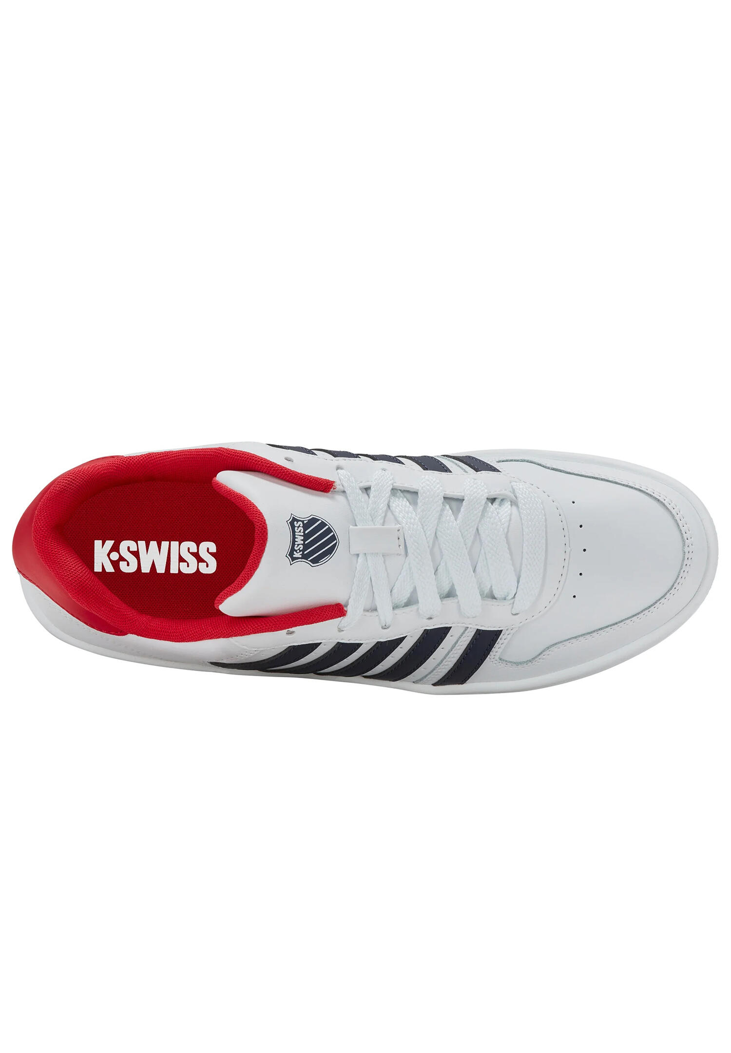 K-SWISS Court Palisades Herren Sneaker Sportschuhe 06931-116-M weiß-blau-rot 5/6