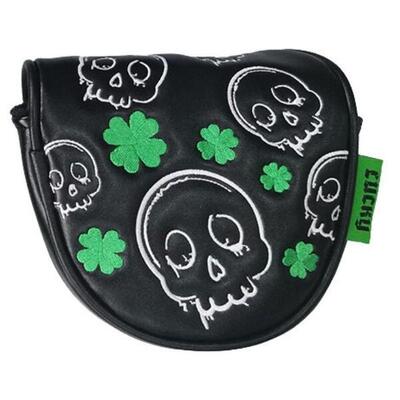 Legend putter mallet headcover lucky zwart groen