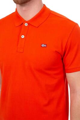 Poloshirt - casual - heren - napapijri eruggy - regular fit - rood