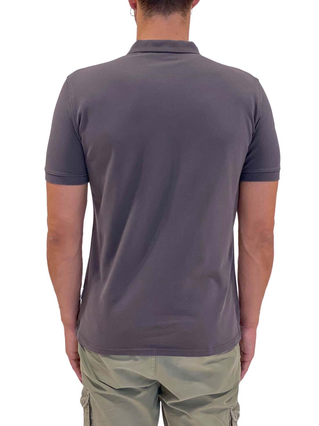 Polo uomo con badge logo 3/5