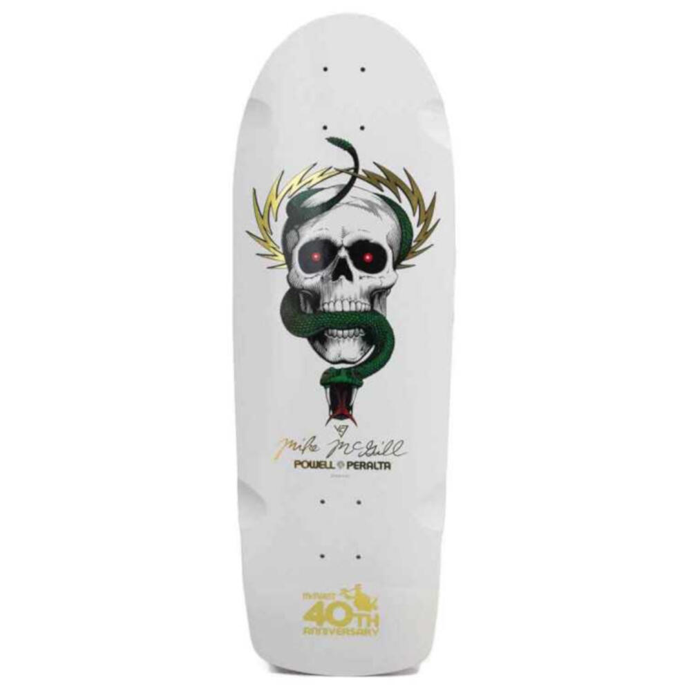 POWELL PERALTA Skateboard Deck Old School Powell Peralta McGill McTwist 40th White 10''