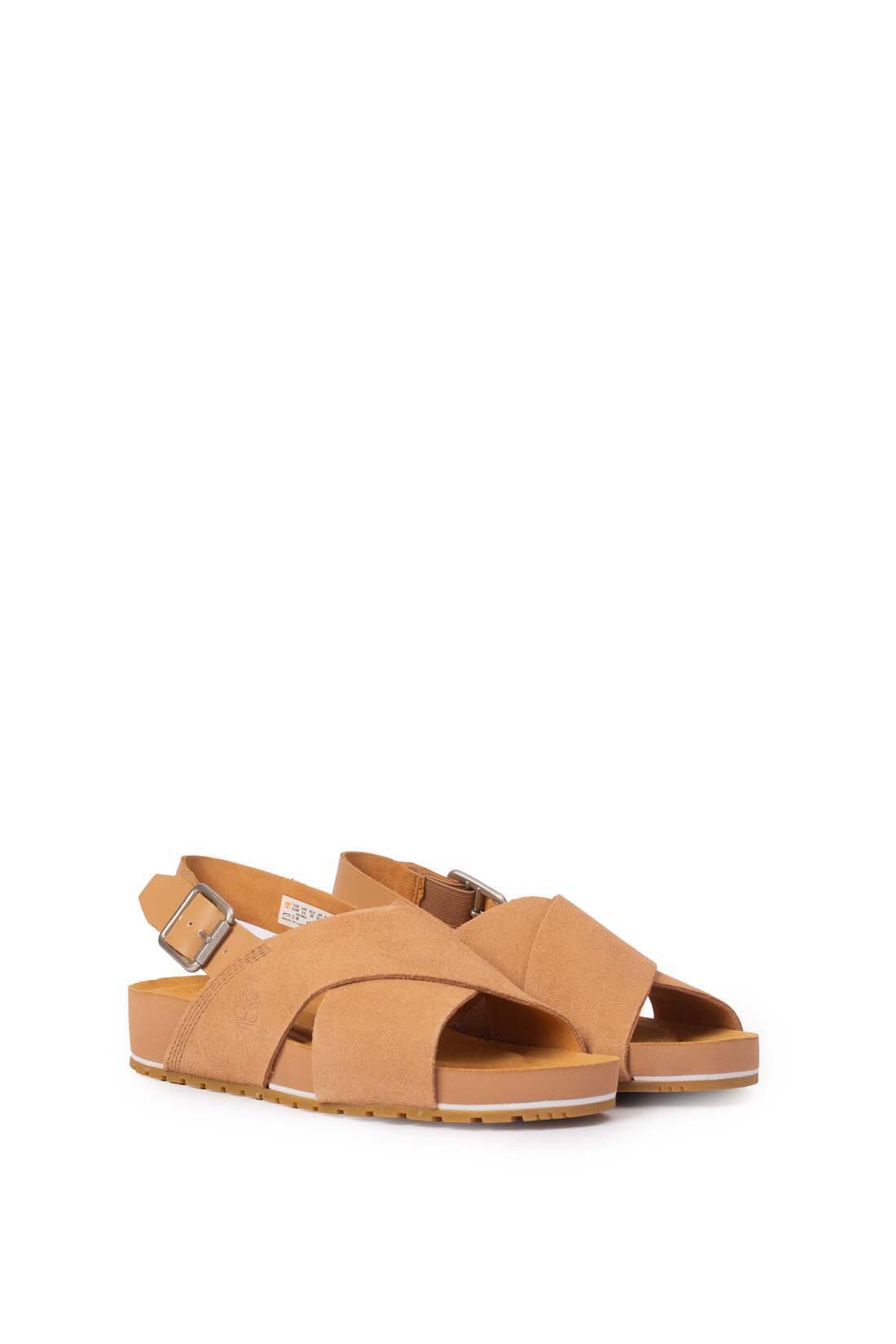 Sandalen - Casual - Dames - Model Malibu Waves - Suède, brede pasvorm - Bruin 2/5